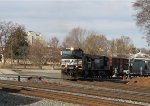 NS 9319 leads train 134 off the "S" line